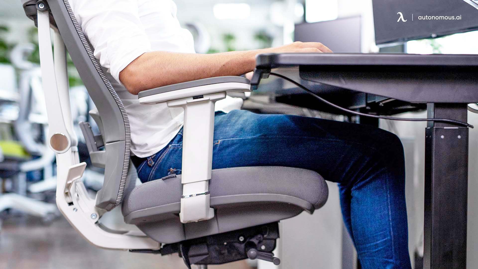 Ergonomic chair with lumbar support